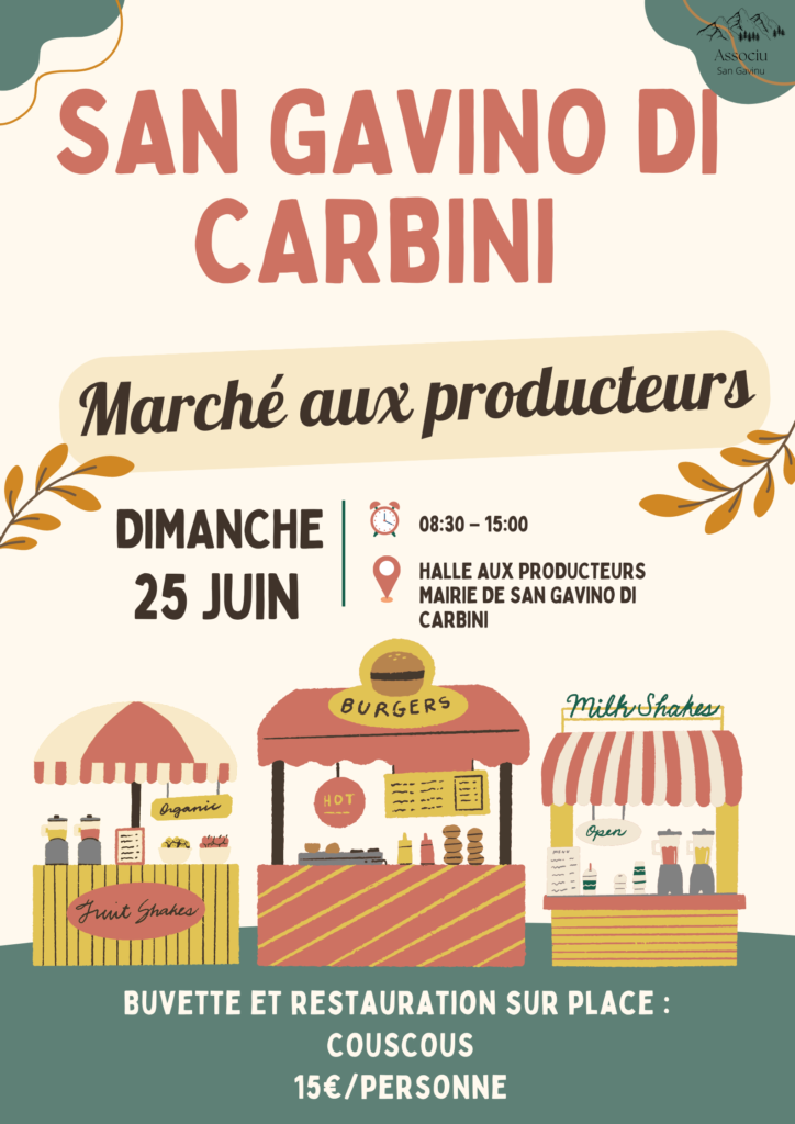 Marché des producteurs Mairie de San Gavino di Carbini